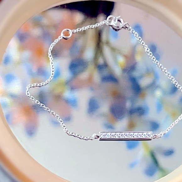 Jewelry - Sterling Silver Rectangular Studded Bracelet